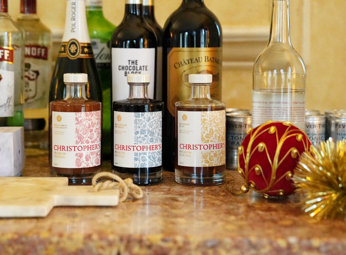 Christopher’s Premium Cordials – Pure Fruit, Organic Botanicals, 100%